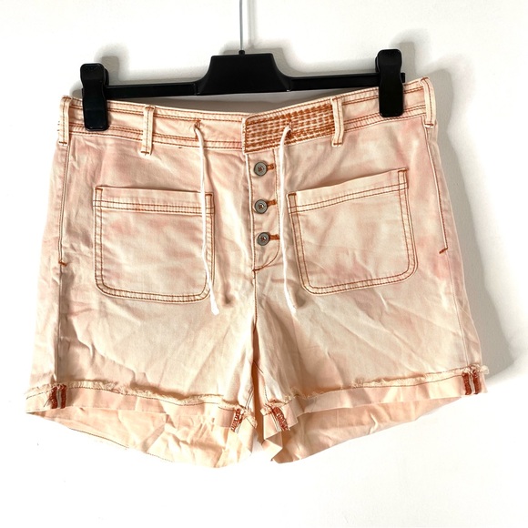 Anthropologie Pants - Anthropologie Light Pink High Rise Chino Shorts